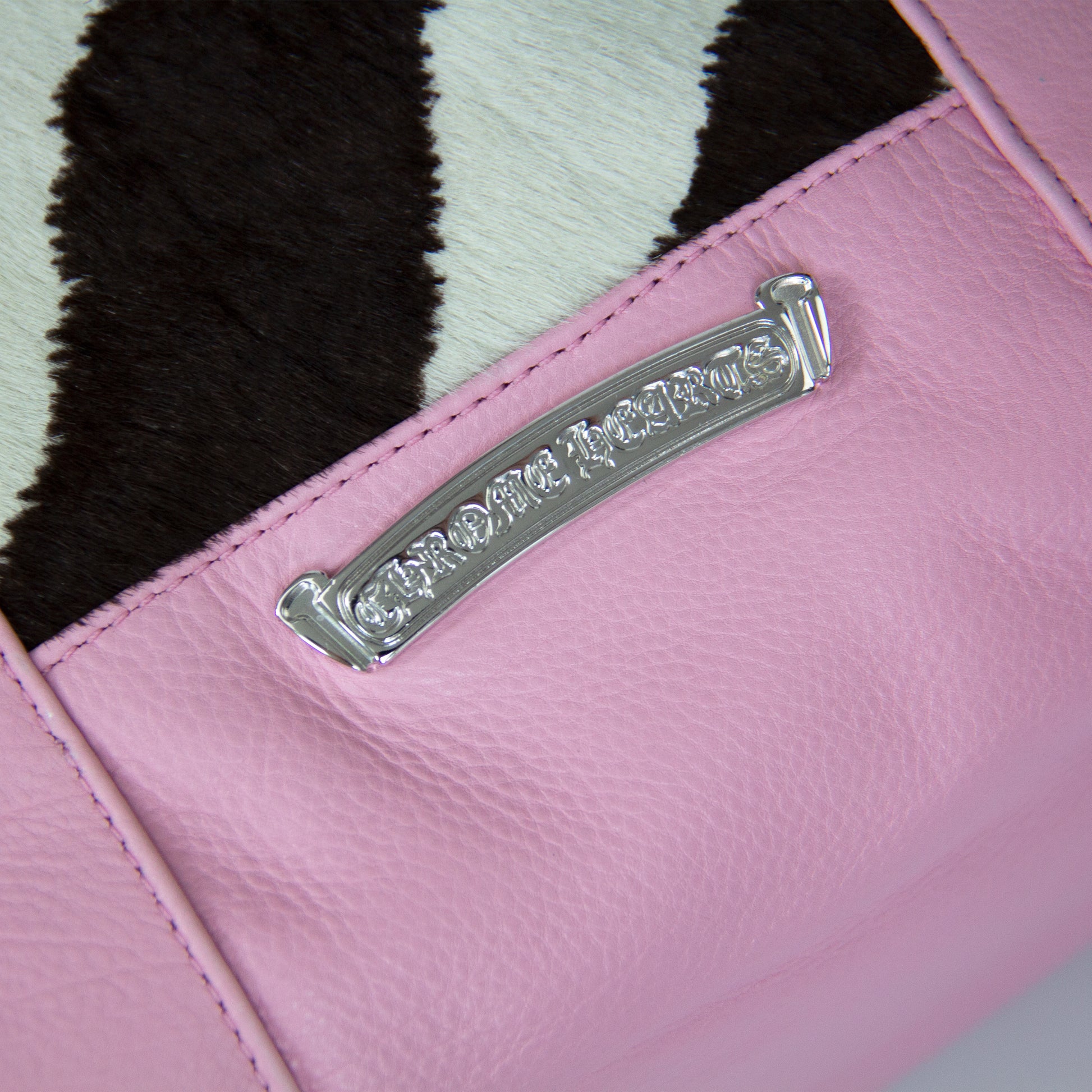 CHROME HEARTS RHODIUM ZEBRA MINI TOTE