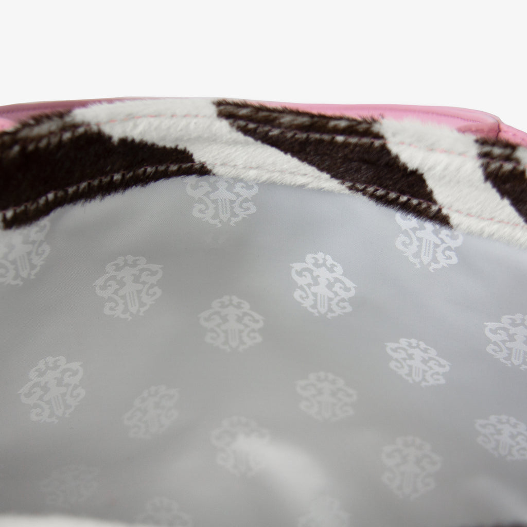 CHROME HEARTS RHODIUM ZEBRA MINI TOTE