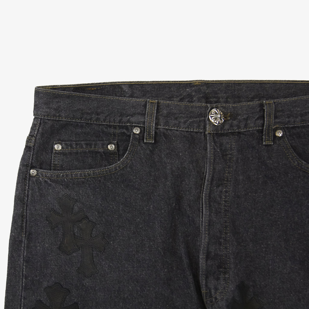 CHROME HEARTS CROSS PATCH DENIM
