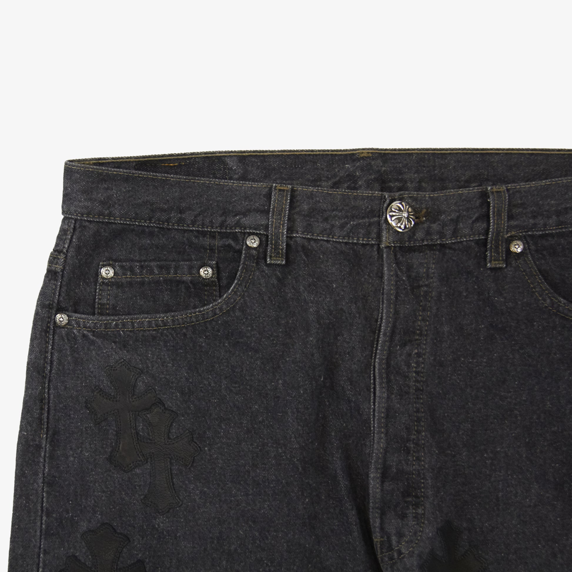 CHROME HEARTS CROSS PATCH DENIM