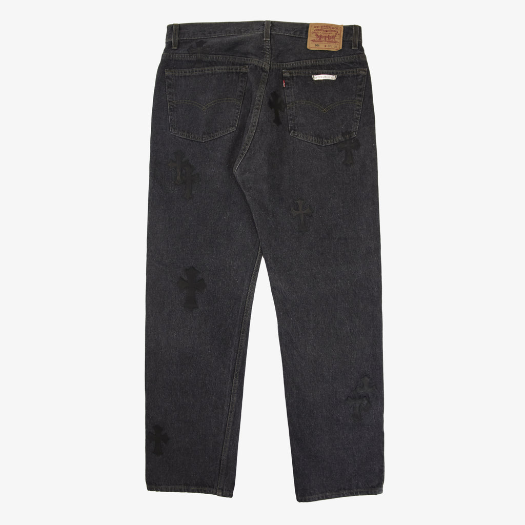 CHROME HEARTS CROSS PATCH DENIM