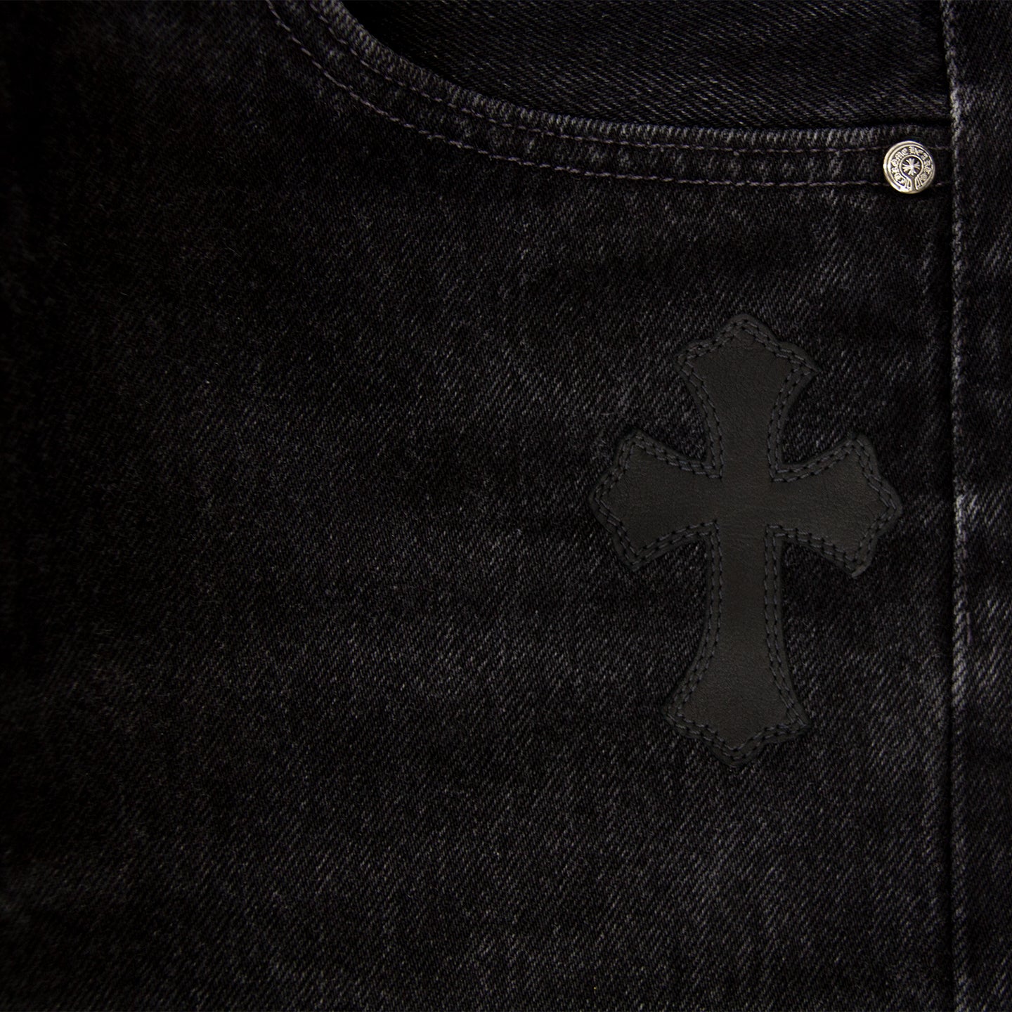 Chrome Hearts Jeans Levi's Size 31 Grey Black Cross Denim