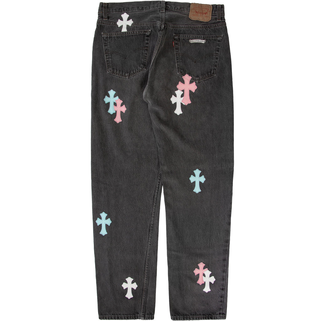 CHROME HEARTS 1/1 COMMISSIONED PATCHWORK DENIM