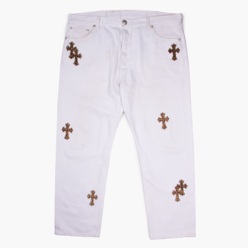 CLASSIC LEOPARD CROSS PATCH DENIM
