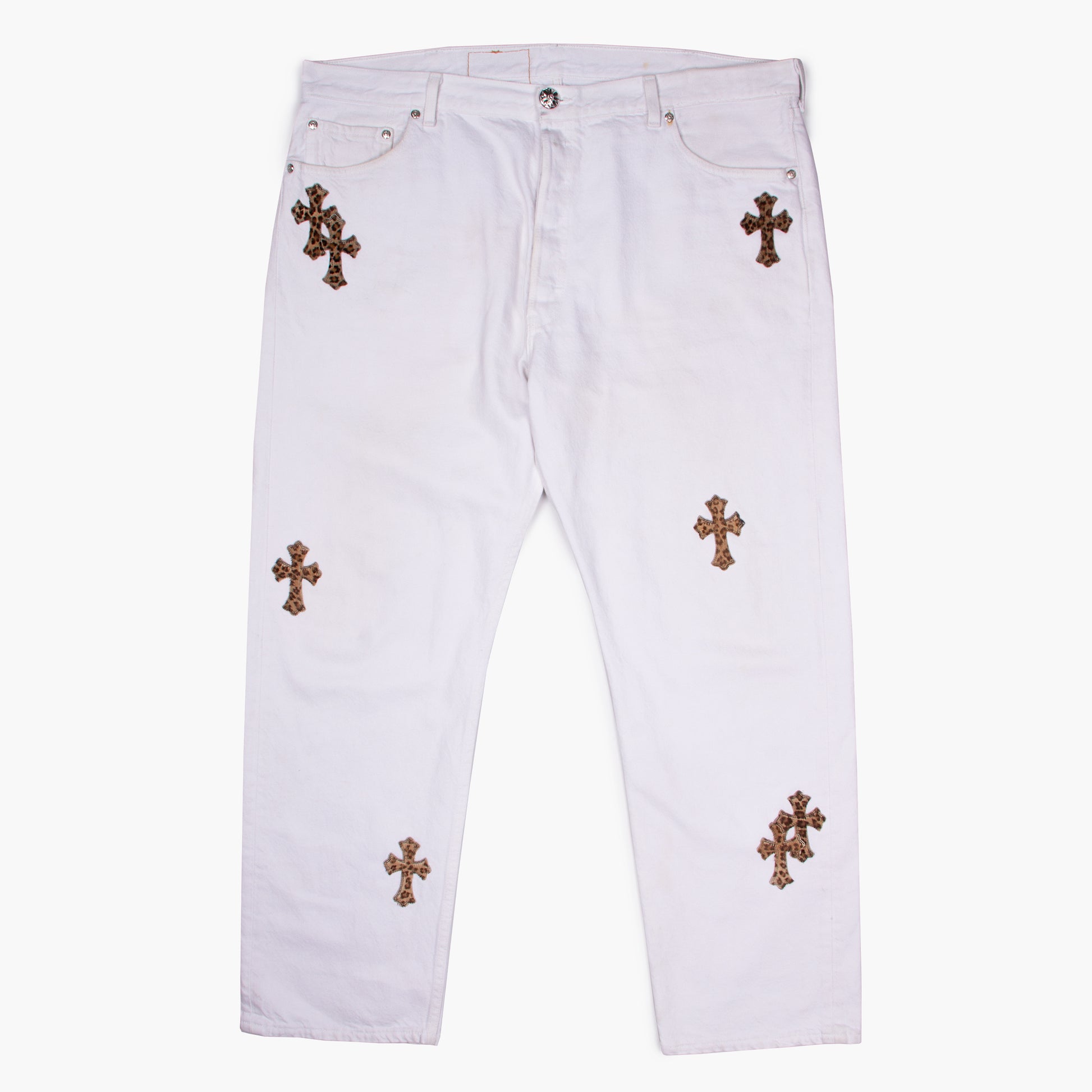 CLASSIC LEOPARD CROSS PATCH DENIM