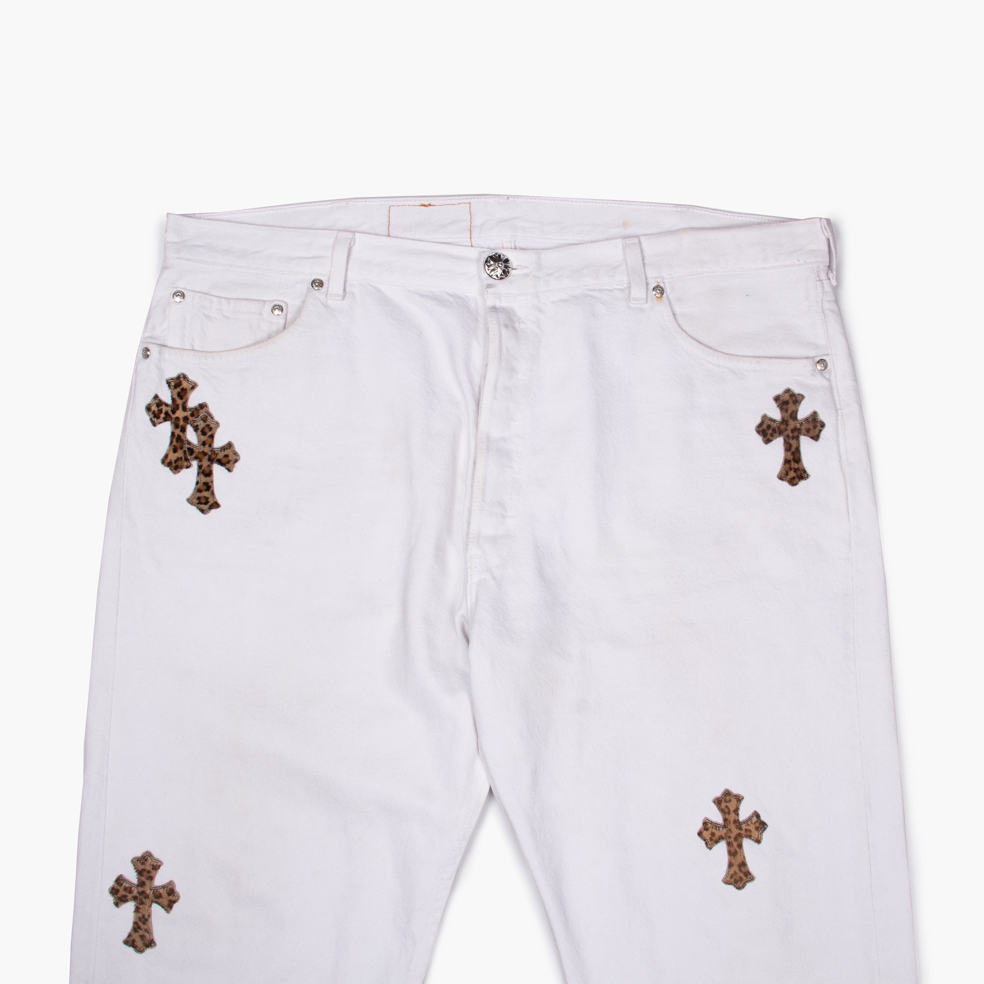 CLASSIC LEOPARD CROSS PATCH DENIM