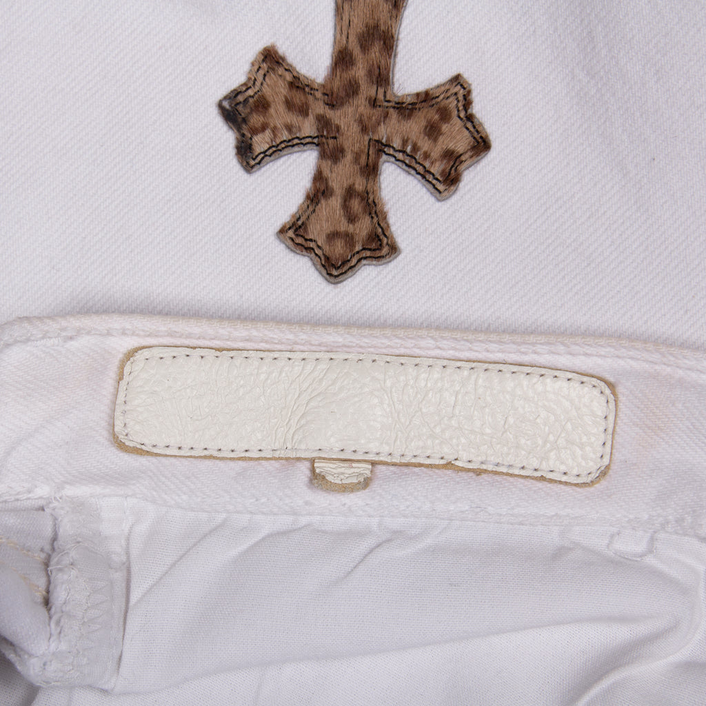 CLASSIC LEOPARD CROSS PATCH DENIM