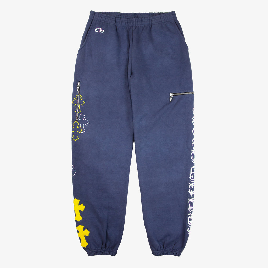 CHROME HEARTS x DRAKE FRIENDS AND FAMILY CROSS PATCH SWEATPANT