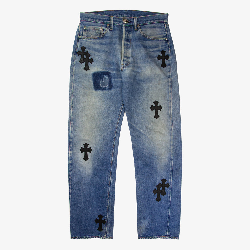 CHROME HEARTS CROSS PATCH DENIM
