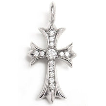 Load image into Gallery viewer, CHROME HEARTS .925 CROSS WITH PAVÉ DIAMONDS