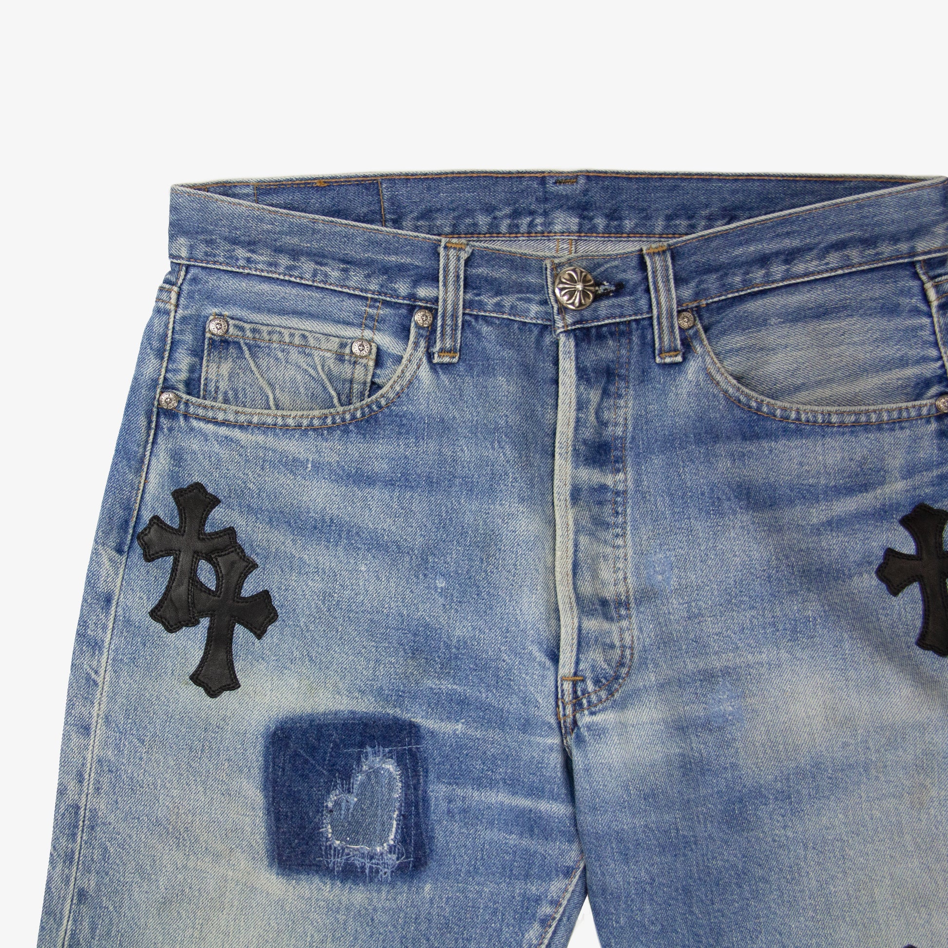 CHROME HEARTS CROSS PATCH DENIM
