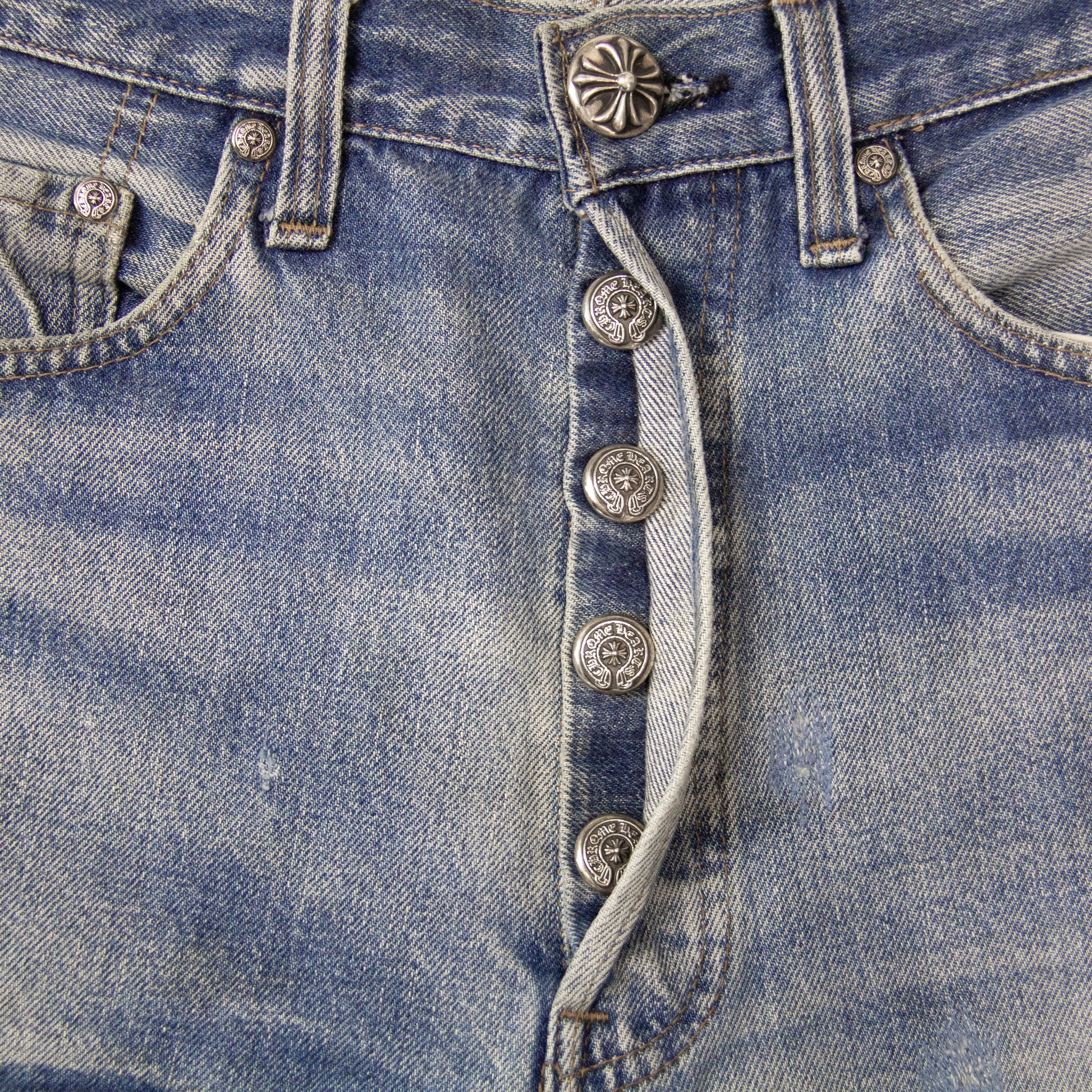 CHROME HEARTS CROSS PATCH DENIM