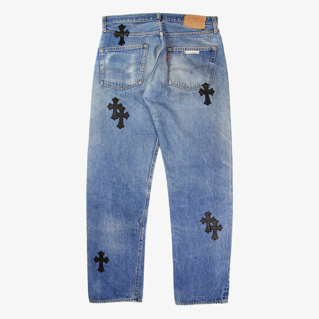 CHROME HEARTS CROSS PATCH DENIM