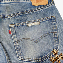 Load image into Gallery viewer, CHROME HEARTS LEOPARD CROSS PATCH DENIM