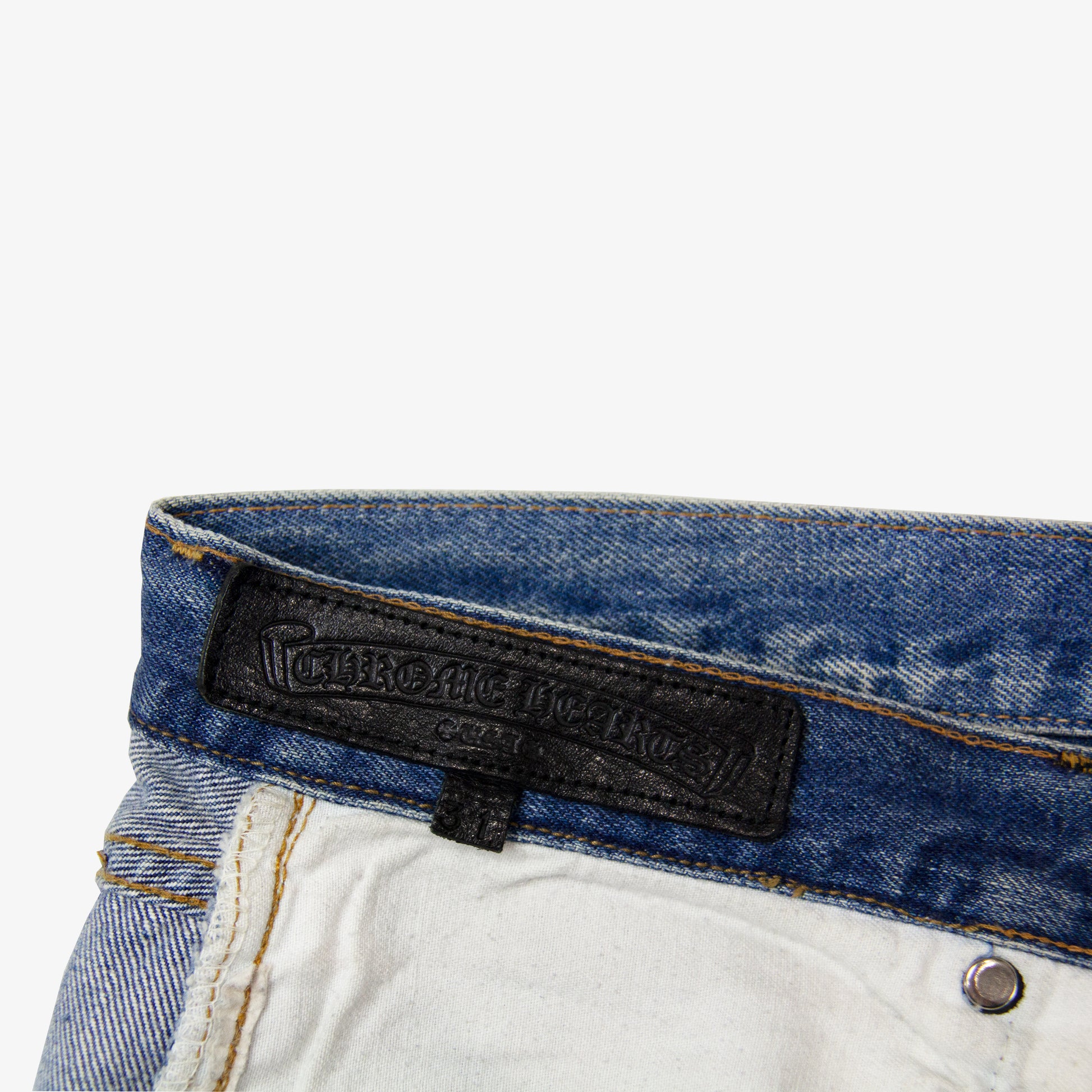 CHROME HEARTS CROSS PATCH DENIM