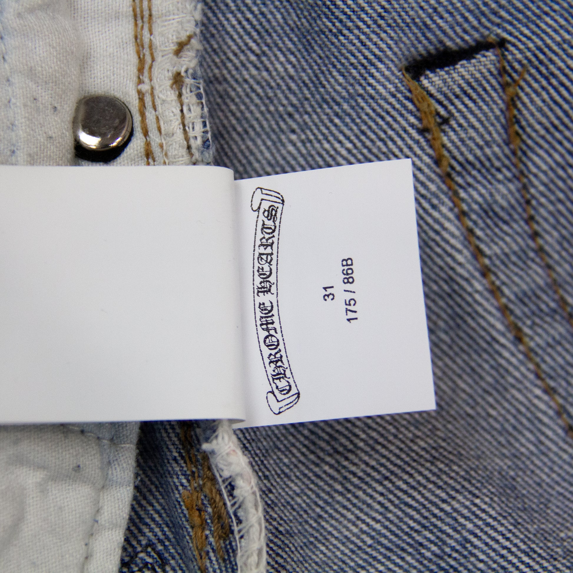 CHROME HEARTS CROSS PATCH DENIM