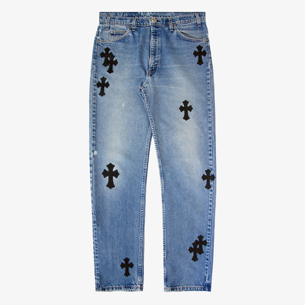 CHROME HEARTS PATCHWORK DENIM