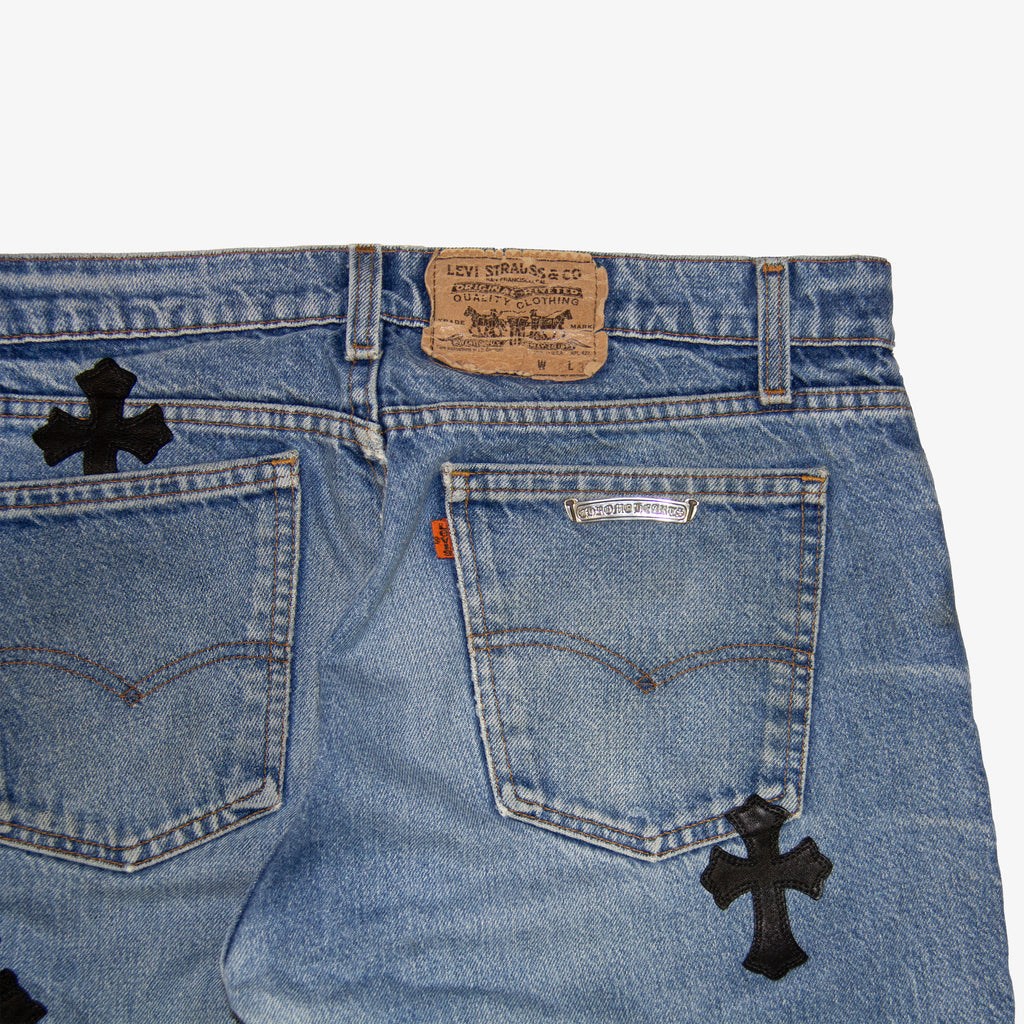 CHROME HEARTS CROSS PATCH DENIM