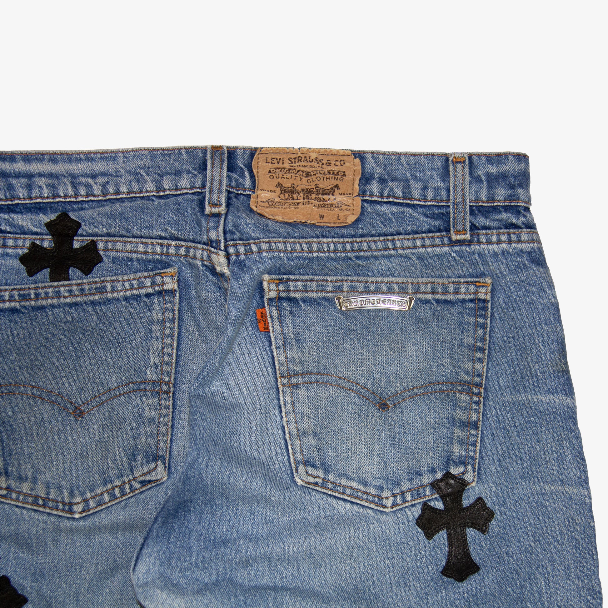 CHROME HEARTS CROSS PATCH DENIM