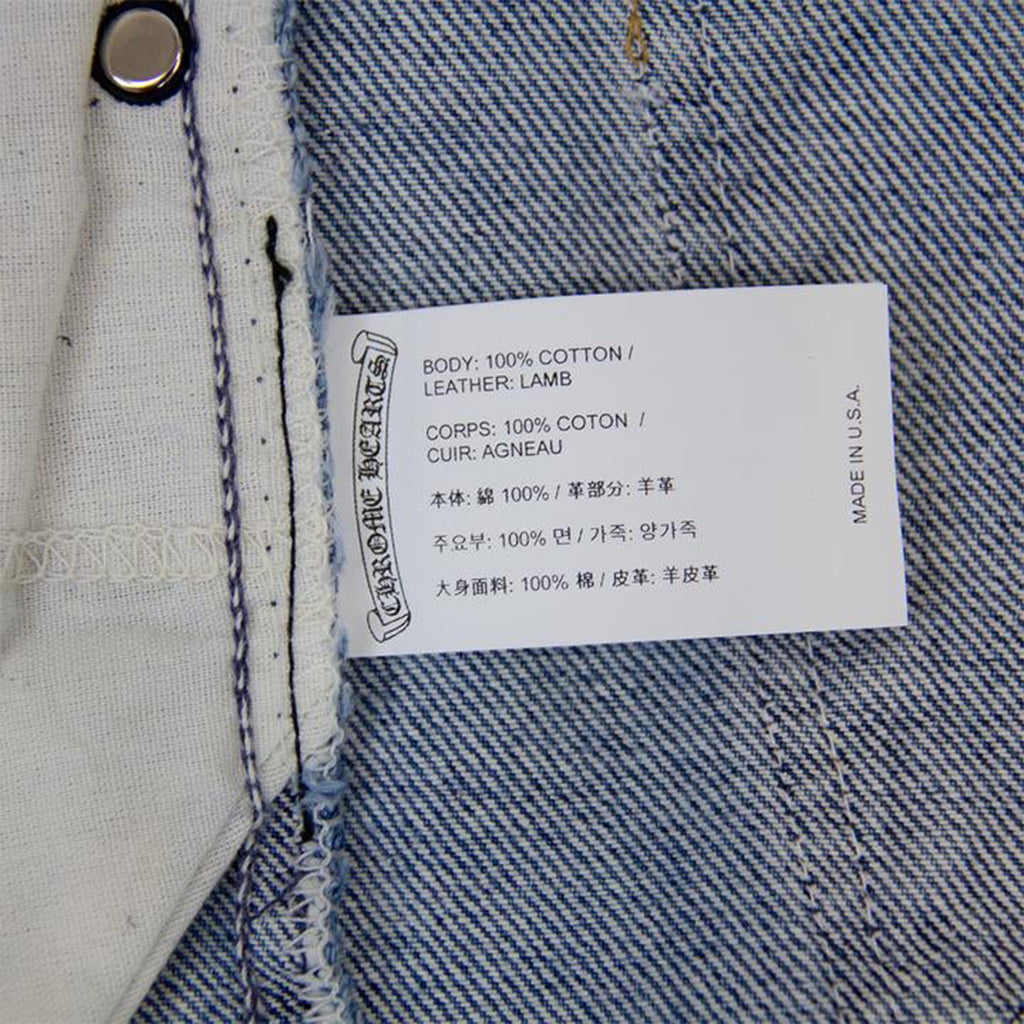 CHROME HEARTS CROSS PATCH DENIM