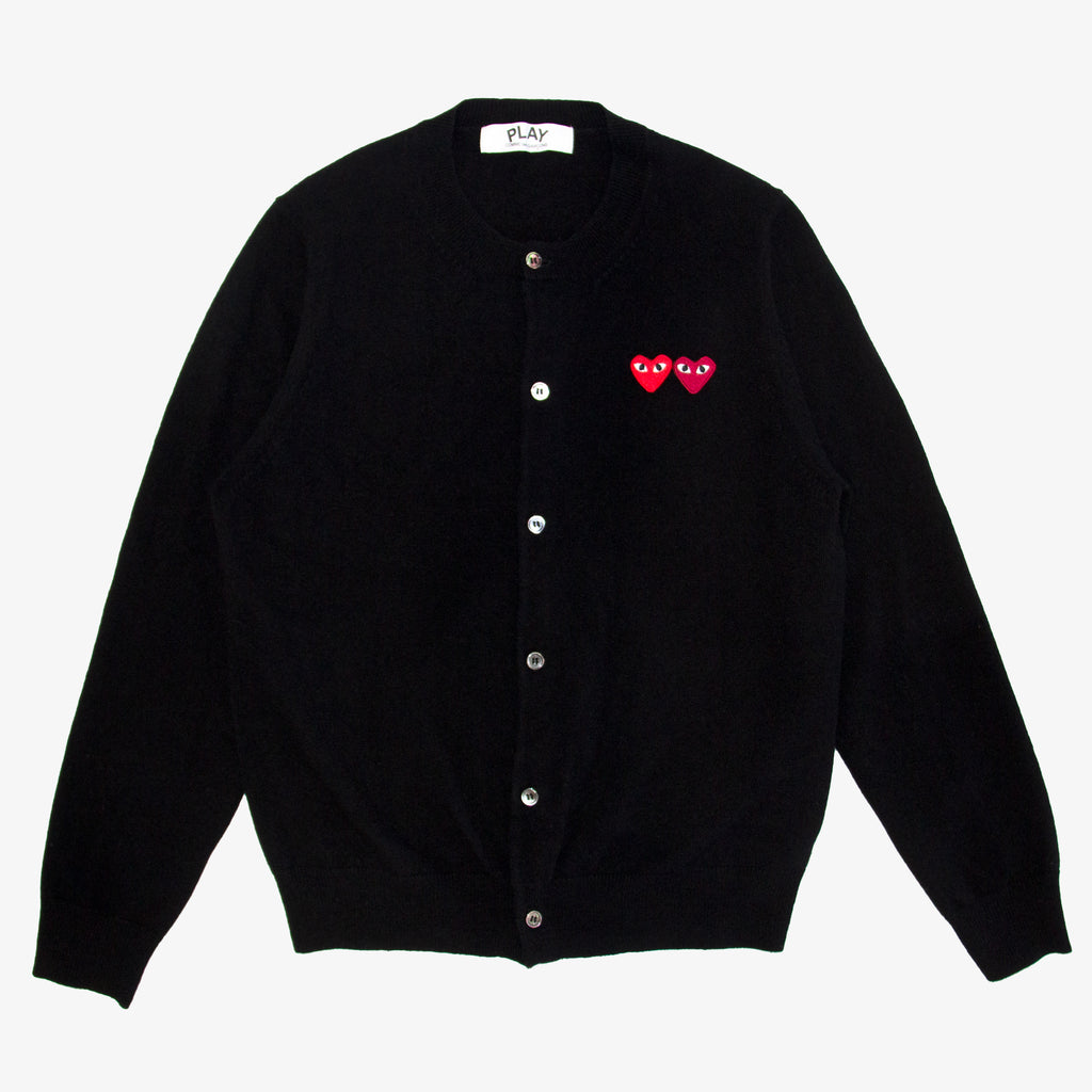 PLAY DOUBLE HEART CARDIGAN