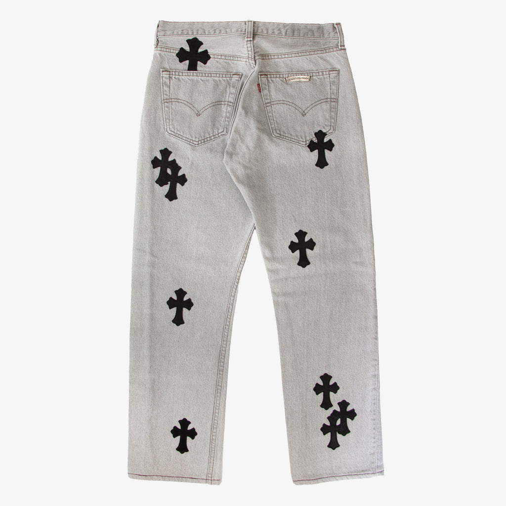 CHROME HEARTS CROSS PATCH DENIM