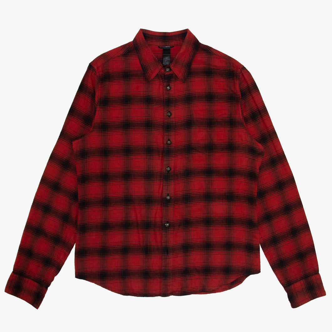 LEATHER CROSS PATCH FLANNEL