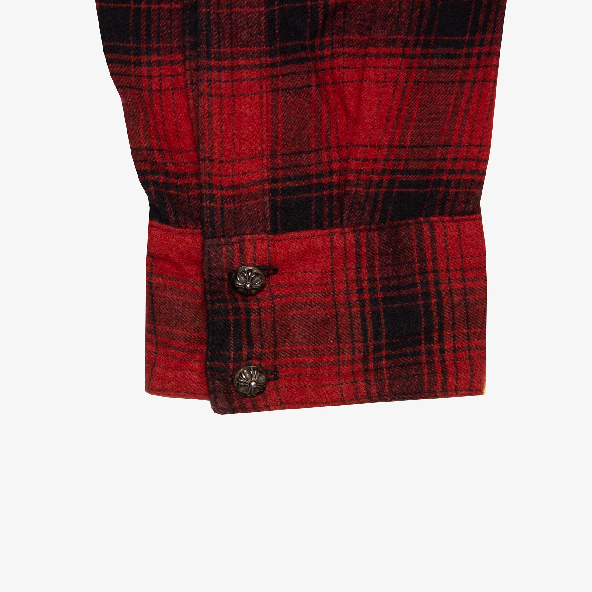 LEATHER CROSS PATCH FLANNEL