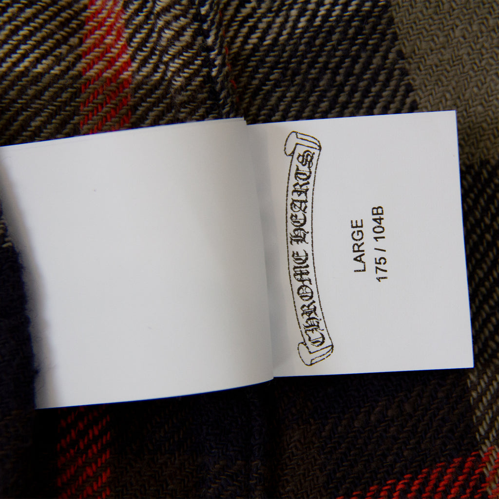 CHROME HEARTS .925 LEATHER PATCH FLANNEL