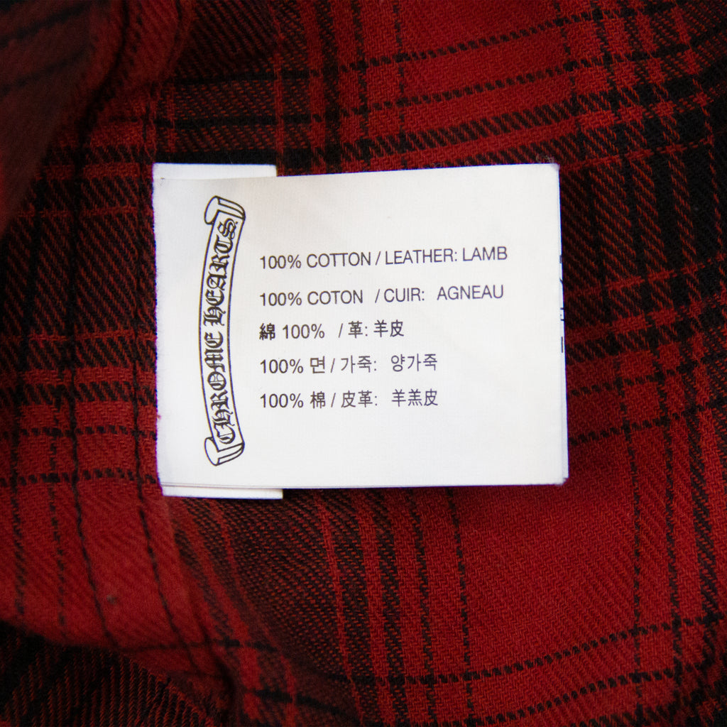 LEATHER CROSS PATCH FLANNEL