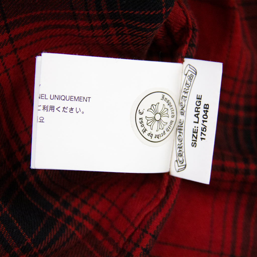 LEATHER CROSS PATCH FLANNEL