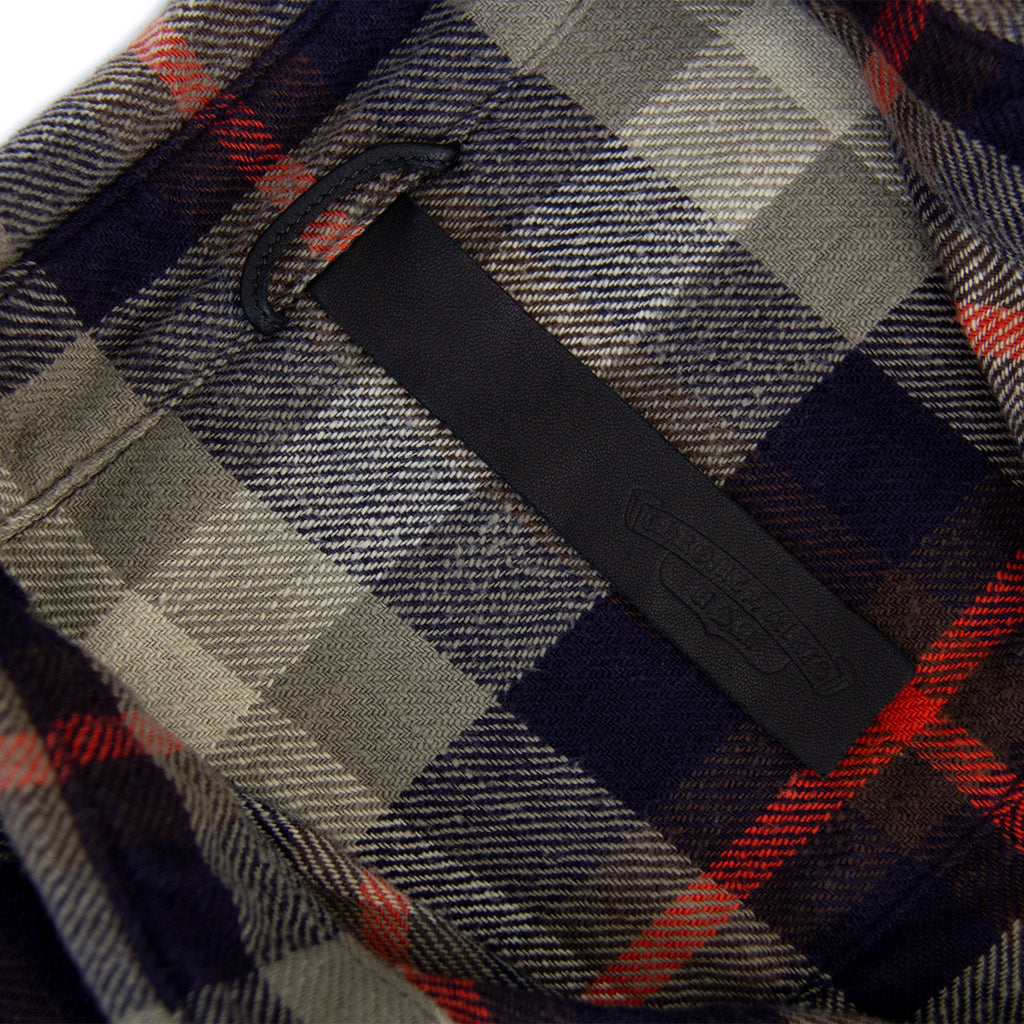 CHROME HEARTS .925 LEATHER PATCH FLANNEL