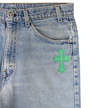 Load image into Gallery viewer, CHROME HEARTS 1/1 GREEN PATCH DENIM