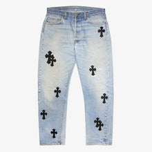 Load image into Gallery viewer, CHROME HEARTS CROSS PATCH DENIM