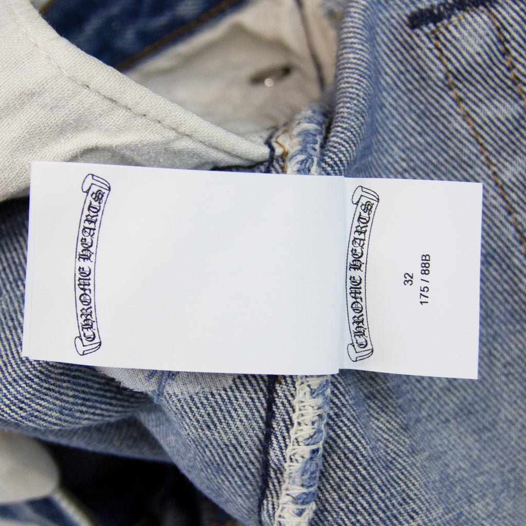 CHECKERED CROSS PATCH DENIM