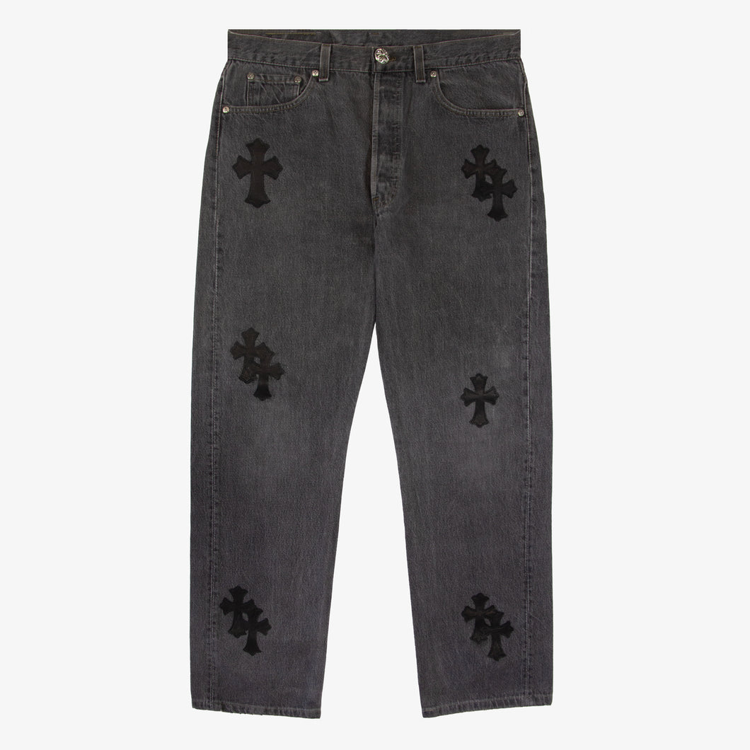 CHROME HEARTS CROSS PATCH DENIM