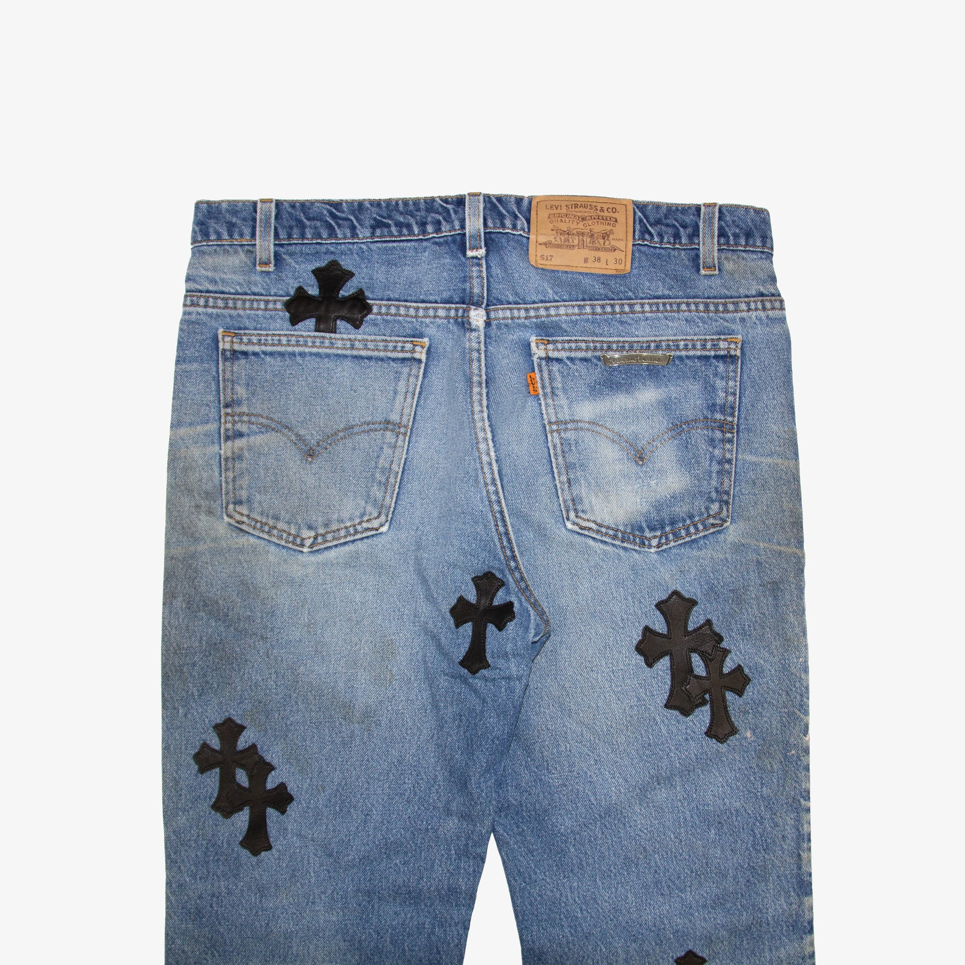CHROME HEARTS CROSS PATCH DENIM