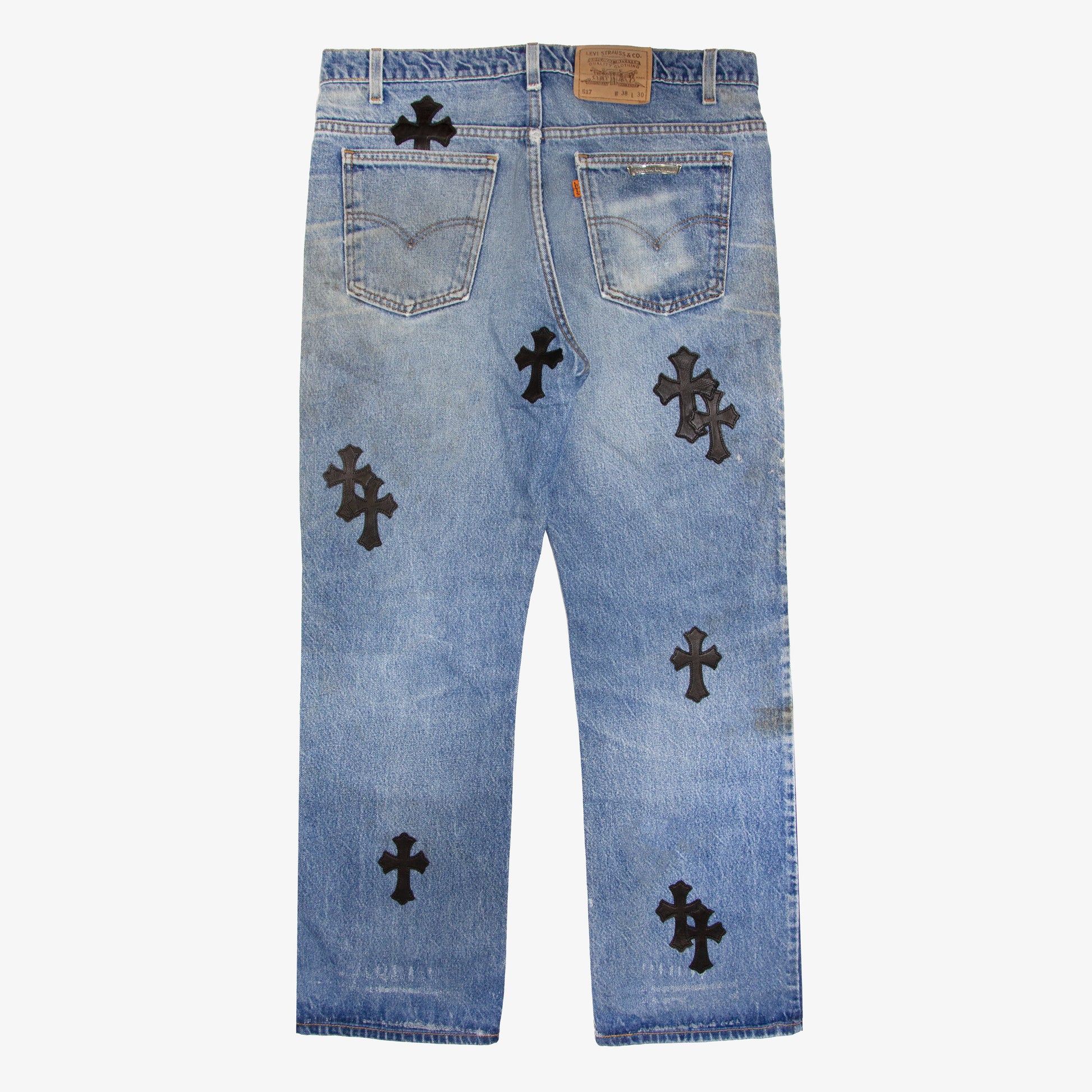 CHROME HEARTS CROSS PATCH DENIM
