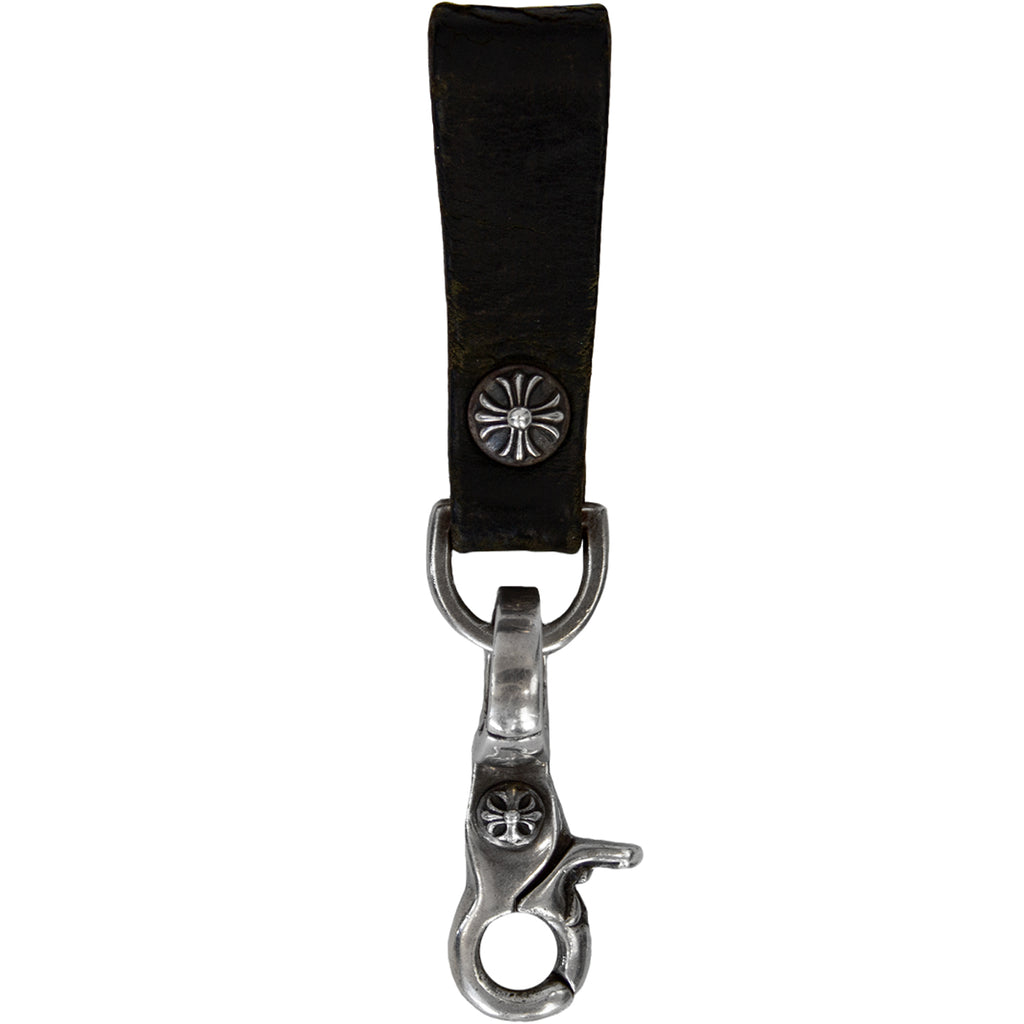 CHROME HEARTS .925 LEATHER STRAP KEY RING