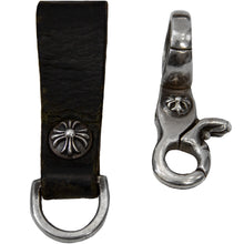 Load image into Gallery viewer, CHROME HEARTS .925 LEATHER STRAP KEY RING