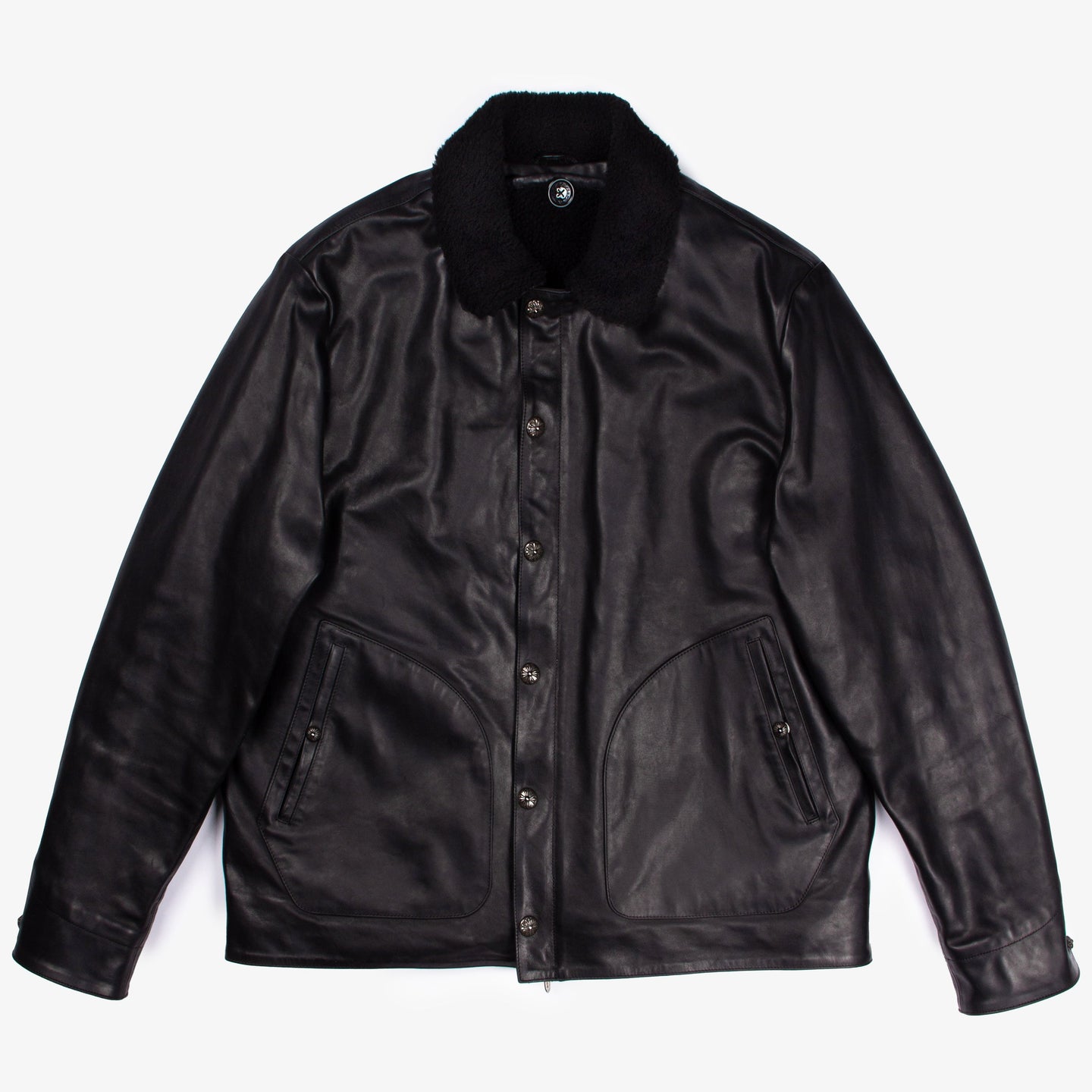 SHEARLING LINED LEATHER JACKET