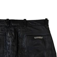 Load image into Gallery viewer, CHROME HEARTS LE FLEUR LEATHER PATCH PANT