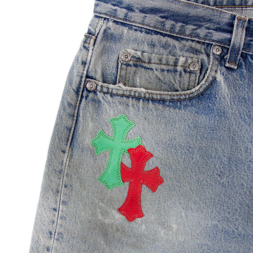 CHROME HEARTS 1/1 COMMISSIONED PATCHWORK DENIM