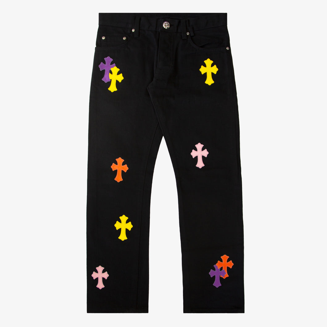 CHROME HEARTS MULTICOLOR PATCHWORK DENIM (1/1)