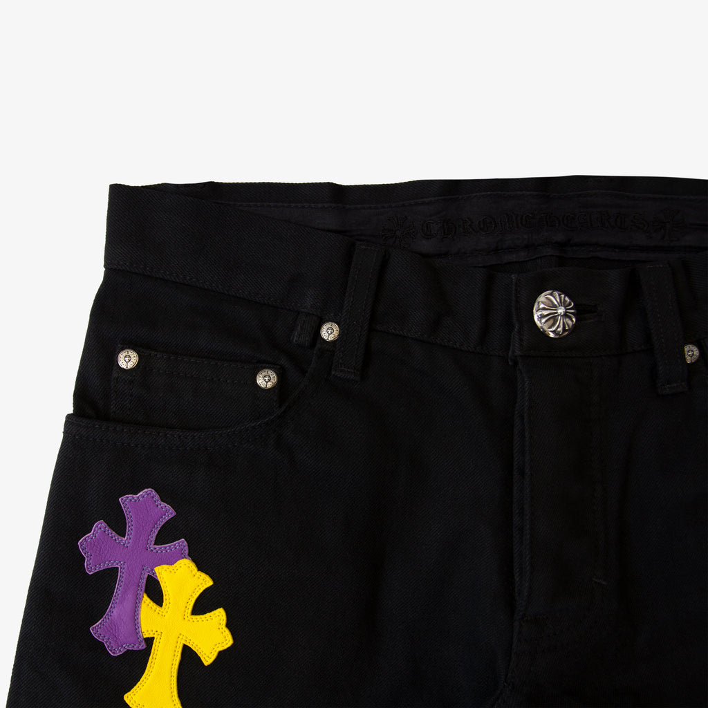 CHROME HEARTS MULTICOLOR PATCHWORK DENIM (1/1)