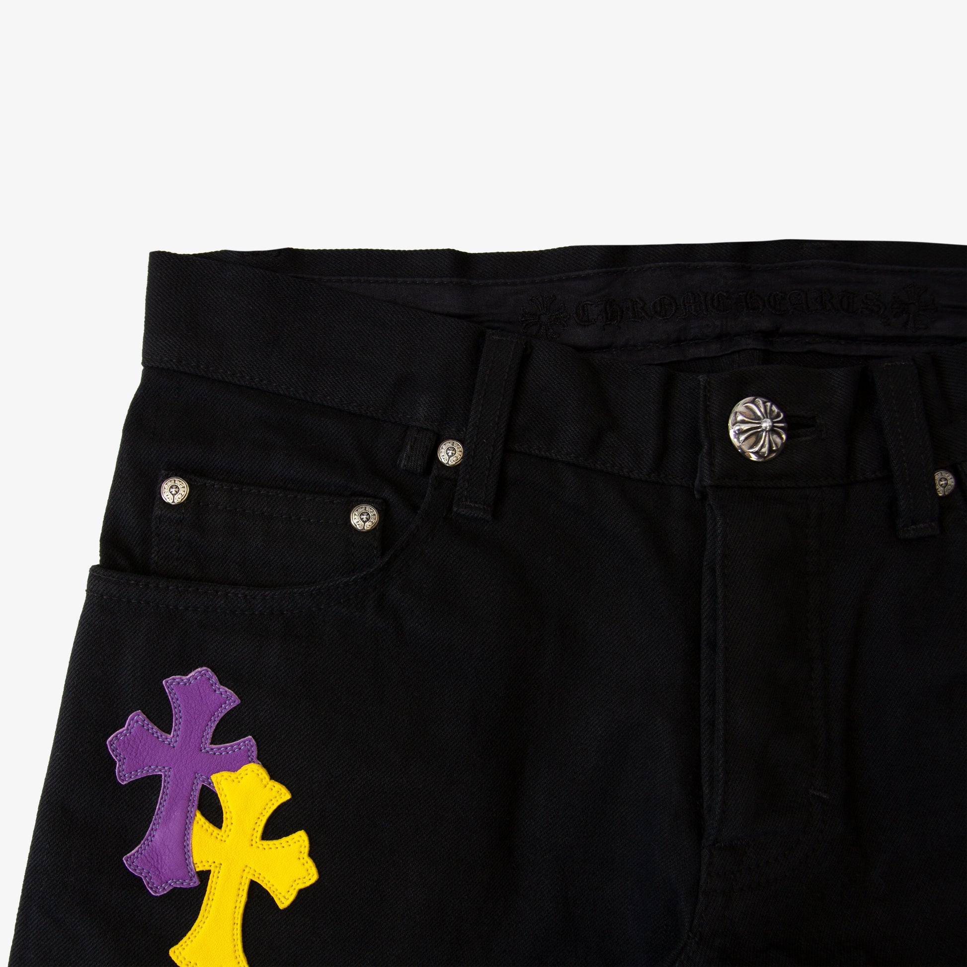 CHROME HEARTS MULTICOLOR PATCHWORK DENIM (1/1)