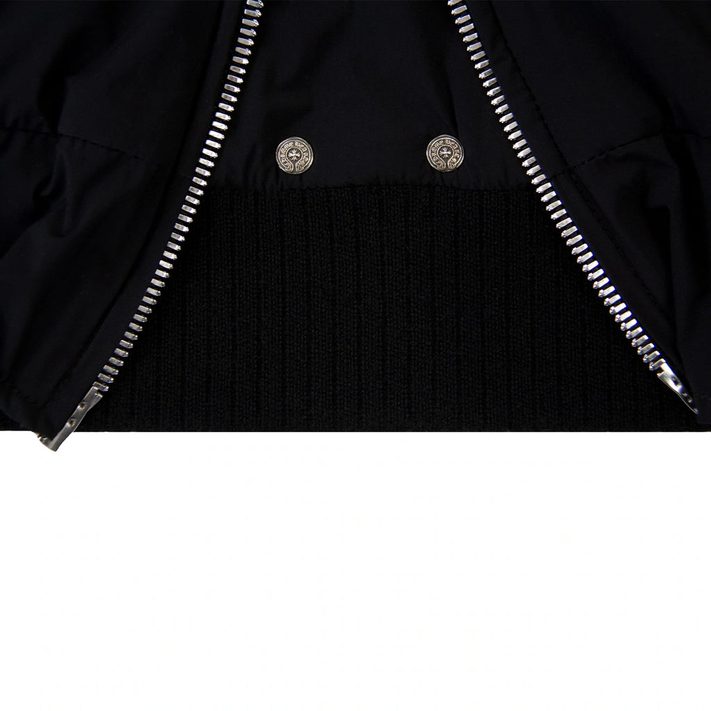 CROSS PATCH QUILTED NYLON JACKET