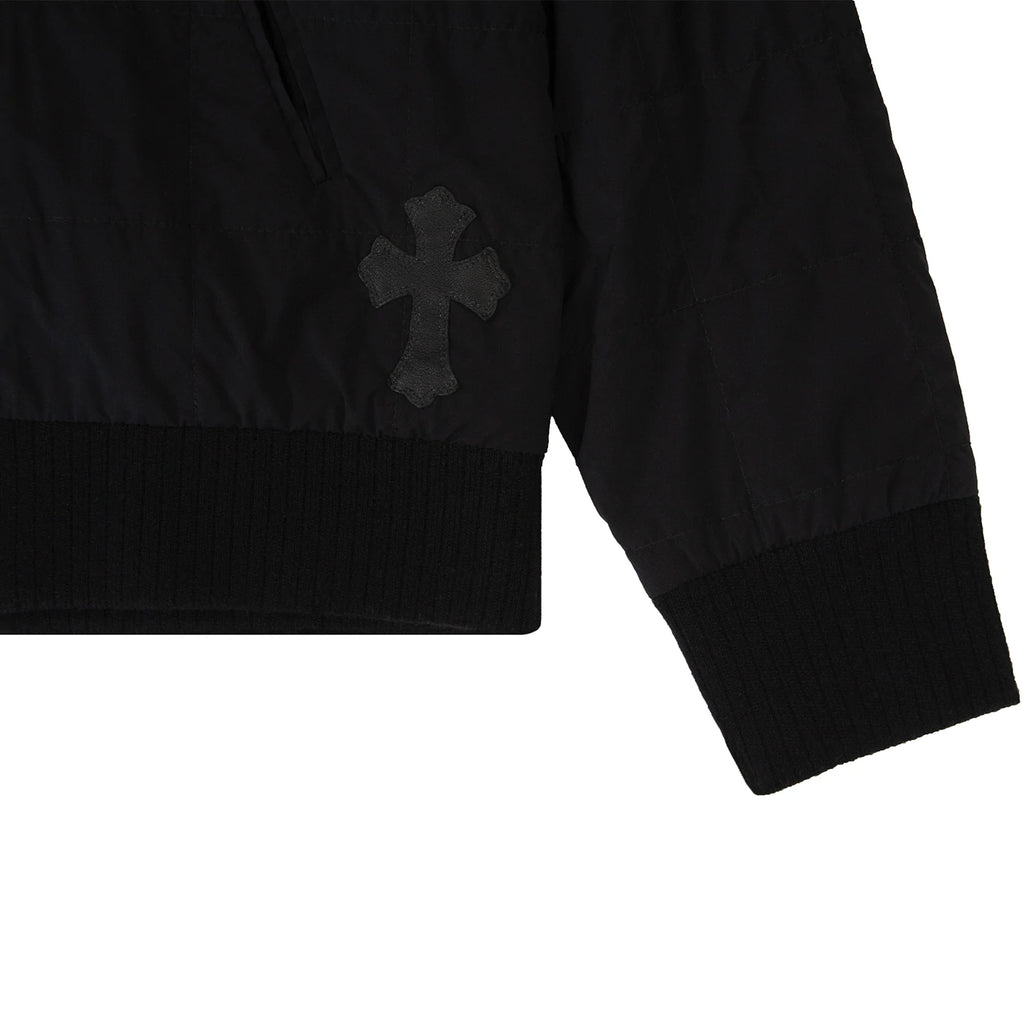 CROSS PATCH QUILTED NYLON JACKET