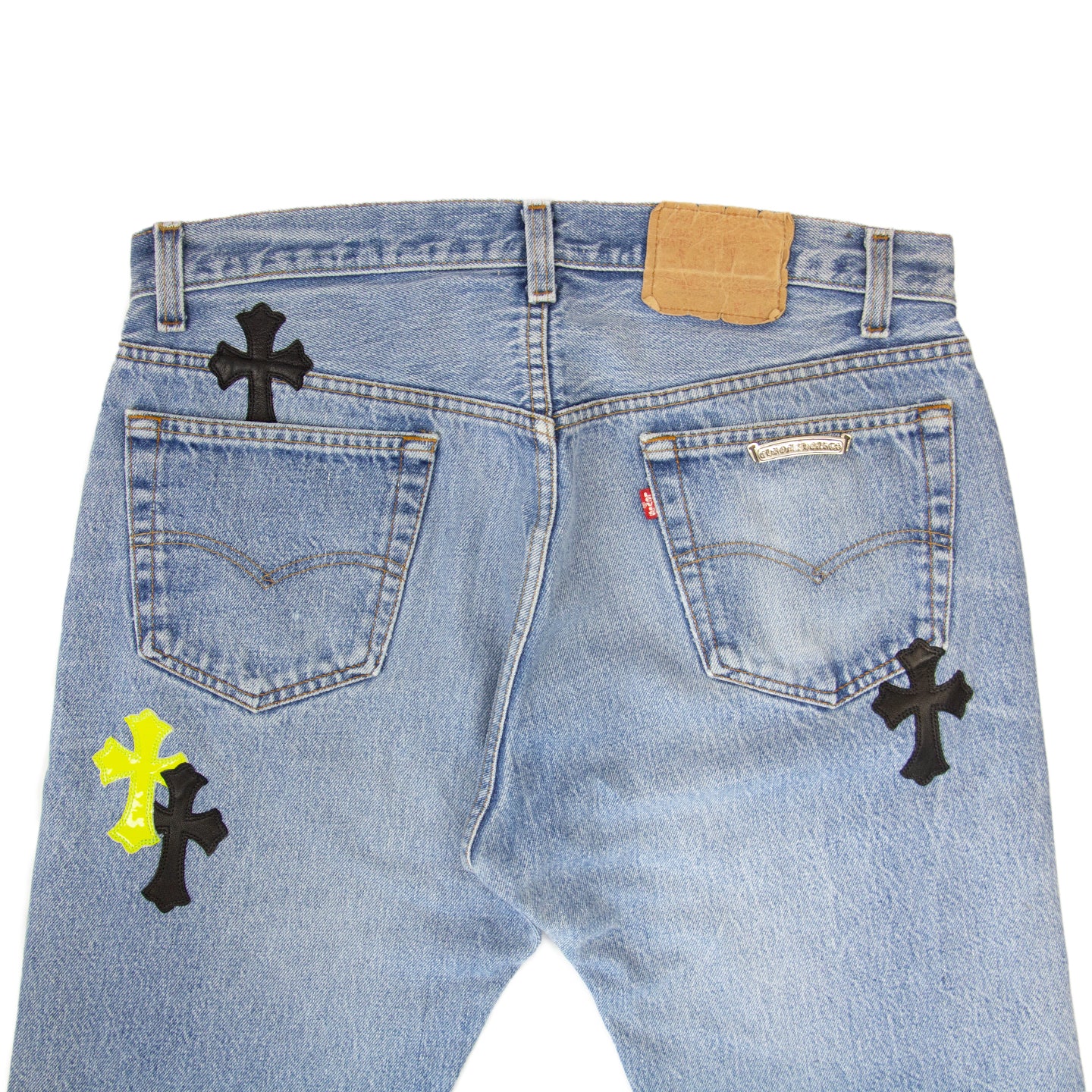 CHROME HEARTS 1/1 LIME GREEN MULTI PATCH DENIM – OBTAIND