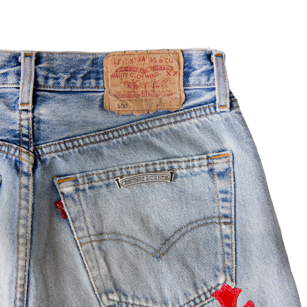 CHROME HEARTS COMMISSIONED PATCHWORK DENIM